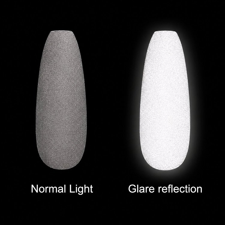 Nail Art Flash Reflecting Powder Gray 1.5g
