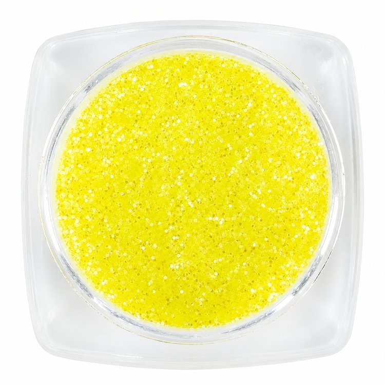 Nail Art Neon Yellow Glitter Powder 2.5g