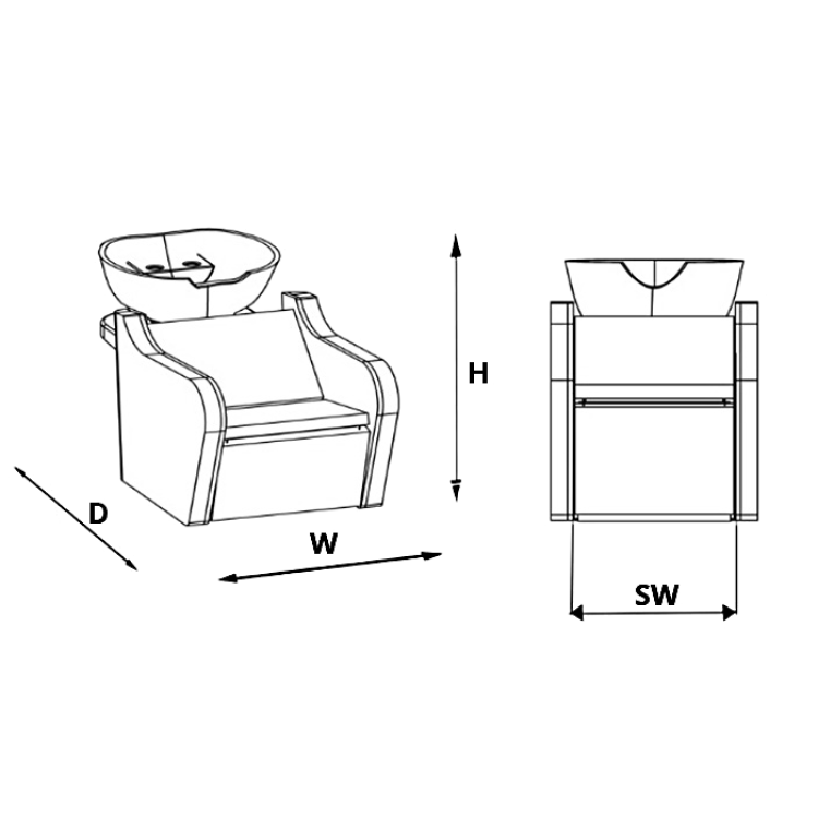 Waschbeckenstuhl Solo