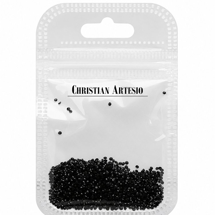Nail Art Rhinestone Crystal Pixie Black 2g