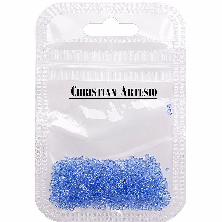 Στρας Crystal Pixie Μπλε Ανοιχτό 2g, μέσα στη συσκευασία του