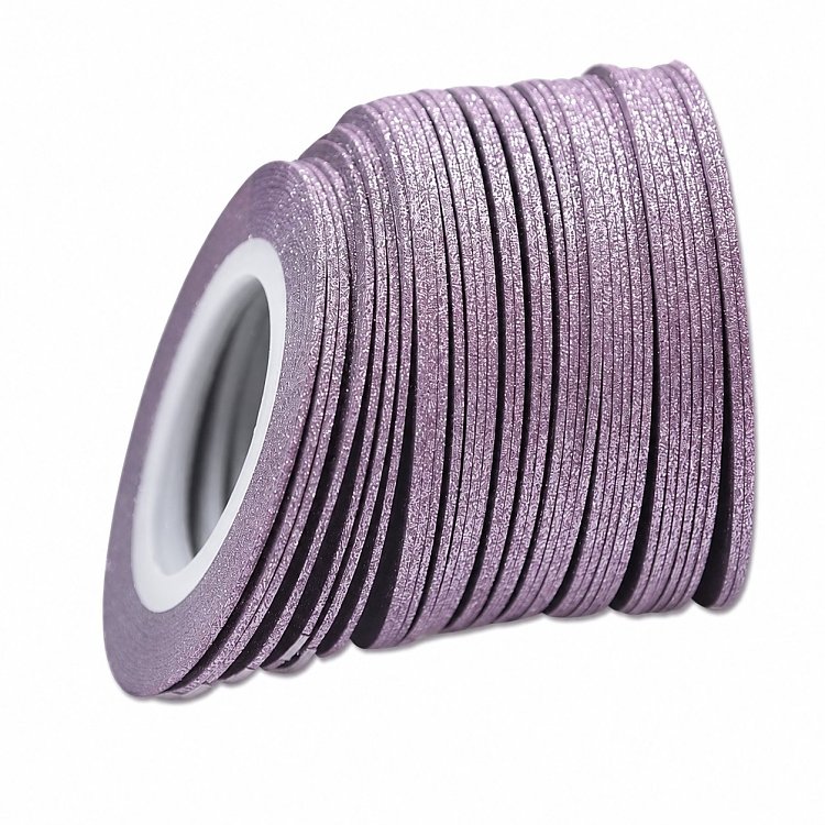 Nail Art Line Tape Pink Soft Glitter 1mm