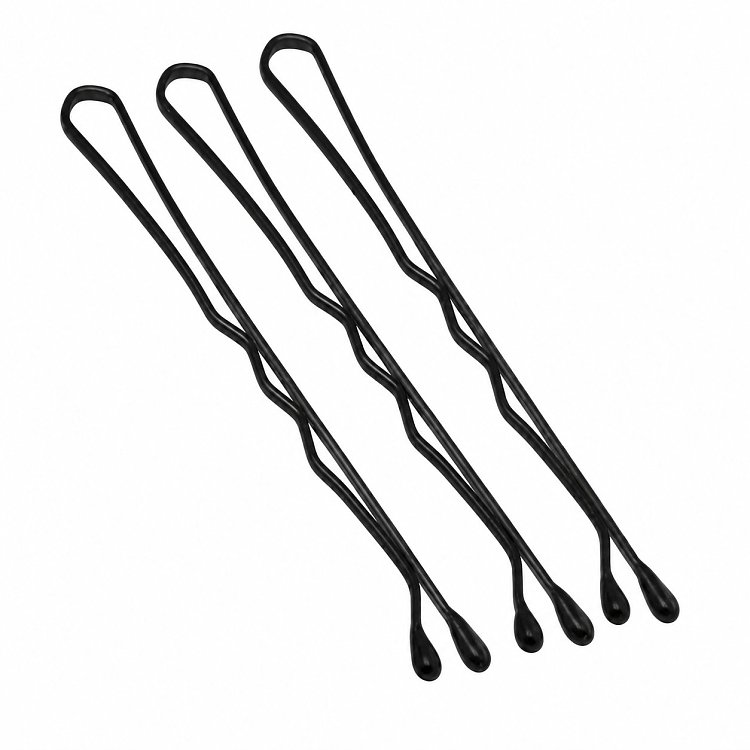 Hair Grips Black 60pcs