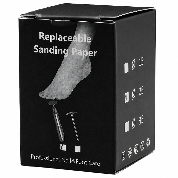 Nail Drill Mandrel for Pododisk Paper Files for Pedicure 25mm