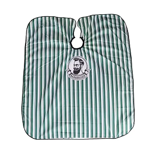 Professional Barber Cape – Green Striped 150cm x 135cm