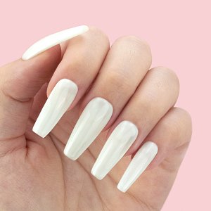 Nail Gel Polish Rubber Base Soft White No 002 10ml