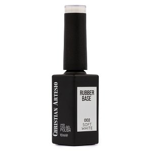 Nail Gel Polish Rubber Base Soft White No 002 10ml