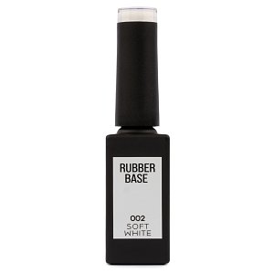 Nail Gel Polish Rubber Base Soft White No 002 10ml
