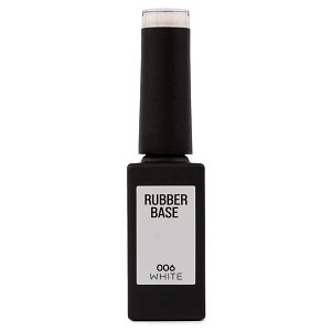 Nail Gel Polish Rubber Base No 006 White 10ml