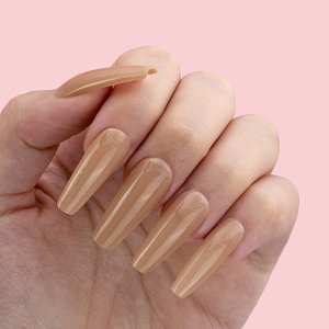 Nail Gel Polish Rubber Base No 015 Dark Beige/Brown 10ml