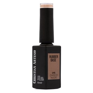 Nail Gel Polish Rubber Base No 015 Dark Beige/Brown 10ml