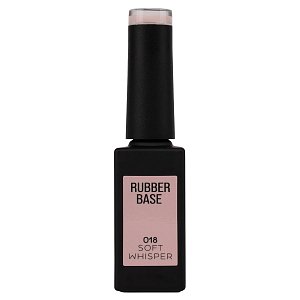 Nail Gel Polish Rubber Base Soft Whisper No 018 Nude Pink 10ml