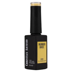 Nail Gel Polish Rubber Base Sunbeam No 022 Yellow 10ml