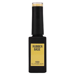 Nail Gel Polish Rubber Base Sunbeam No 022 Yellow 10ml