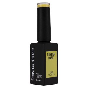 Nail Gel Polish Rubber Base Musty No 023 Yellow Mustard 10ml