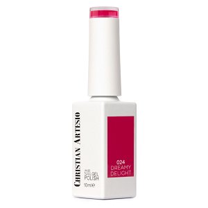Gel Nail Polish No 024 Dreamy Delight Hot Fuchsia Intense 10ml - Christian Artesio