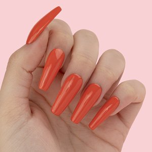Gel Nail Polish No 027 Sunburst Hot Coral 10ml - Christian Artesio