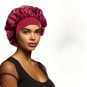 Satin Sleep Cap for Hair Protection from Frizz & Breakage