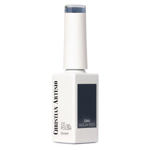 Gel Nail Polish No 046 Aqua Kiss Slate Blue 10ml - Christian Artesio