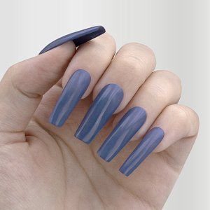 Gel Nail Polish No 046 Aqua Kiss Slate Blue 10ml - Christian Artesio