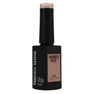 Nail Gel Polish Rubber Base Calm Me No 048 Beige Brown 10ml