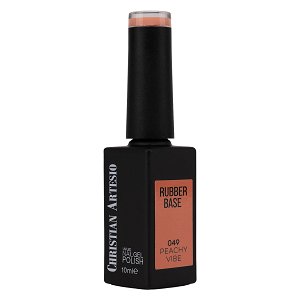 Nail Gel Polish Rubber Base Peachy Vibe No 049 Salmon 10ml