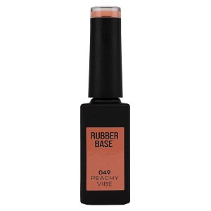 Nail Gel Polish Rubber Base Peachy Vibe No 049 Salmon 10ml