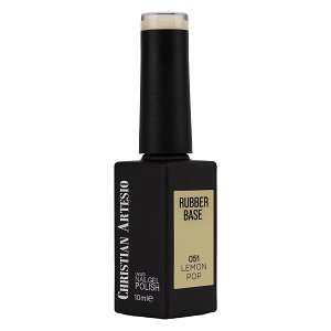 Ημιμόνιμο Βερνίκι Rubber Base Lemon Pop No 051 Κίτρινο Παστέλ 10ml
