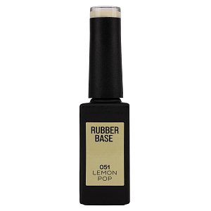 Ημιμόνιμο Βερνίκι Rubber Base Lemon Pop No 051 Κίτρινο Παστέλ 10ml