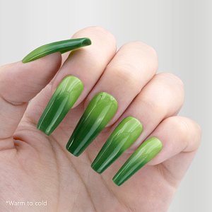 Thermal Gel Nail Polish No 055 Dark/Light Green 10ml - Christian Artesio