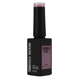Nail Gel Polish Rubber Base Red Heat No 055 Purple Pink 10ml