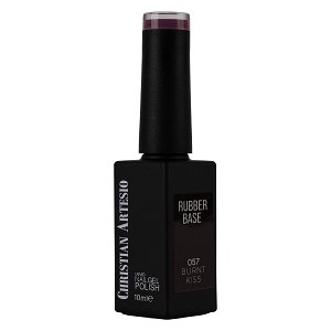 UV/Led Gel Nagellack Rubber Base Burnt Kiss No 057 Aubergine 10ml