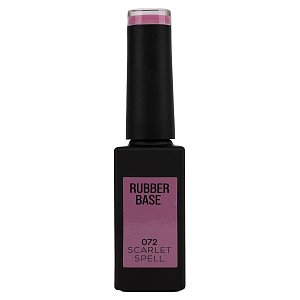 Ημιμόνιμο Βερνίκι Rubber Base Scarlet Spell No 072 Ροζ Μωβ 10ml