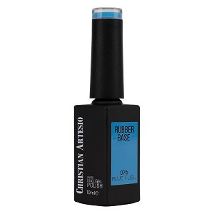 Nail Gel Polish Rubber Base Blue Fuel No 076 Light Blue 10ml