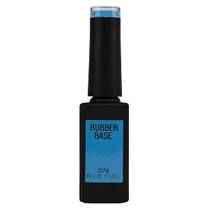 Nail Gel Polish Rubber Base Blue Fuel No 076 Light Blue 10ml
