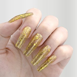 Ημιμόνιμο Βερνίκι Νυχιών Νο 079 Χρυσό Glitter Παγιέτα 10ml - Christian Artesio