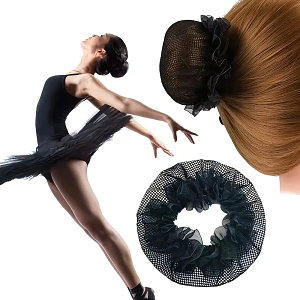 Black Hair Net Mesh for Buns – Secure Hold & Invisible Fit