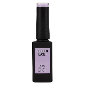 Nail Gel Polish Rubber Base Plum Drop No 080 Lilac 10ml