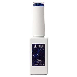 Ημιμόνιμο Βερνίκι Νυχιών Νο 088 Μπλε Glitter Παγιέτα 10ml - Christian Artesio