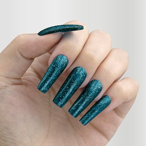 UV Nagellack No 089 Petrol Turkis Glitzer 10ml – Christian Artesio