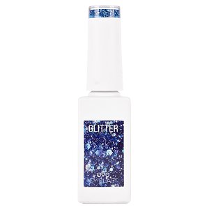 Gel Nail Polish No 090 Blue Glitter Sequin 10ml - Christian Artesio
