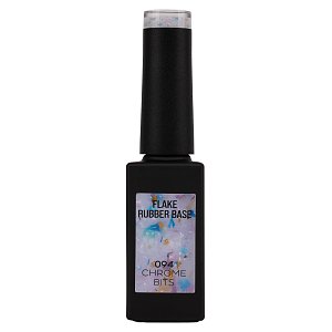 UV/Led Gel Nagellack Rubber Base Chrome Bits No 094 Milchige Pailletten Flakes 10ml