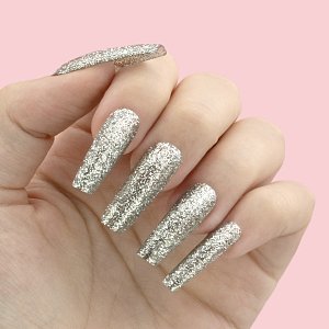 UV Nagellack No 096 Silber Glitter Pailletten 10ml – Christian Artesio
