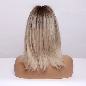 Synthetic Hair Wig Blonde Frame Long with Fringe