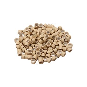 Micro Rings with Silicone Blonde 100pcs