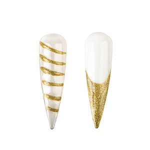 Nail Gel Polish Liner No 012 Gold Glitter 8ml