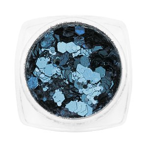 Paillette Dunkel- und Hellblau, 3g