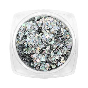 Nail Accessories Flakes Silver 3g