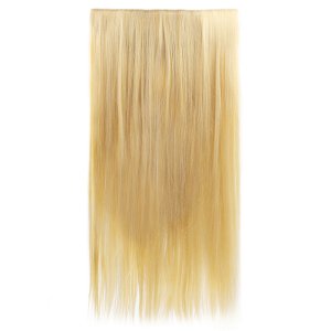 Hair Weft with Clip 60cm, 185g, HD Fiber Blonde Bombshell #8