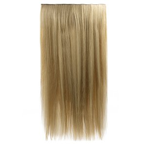 Hair Weft with Clip 60cm, 185g HD Fiber Pure Oak #18/22